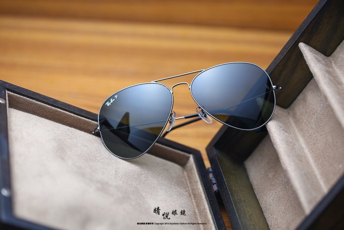 【睛悅眼鏡】永恆經典不滅 RAY BAN 偏光太陽眼鏡 RB-3025-004_58（尺寸62）65123