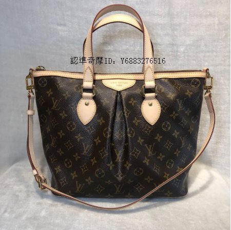 琪琪二手正品Louis Vuitton Monogram Palermo經典花紋側背手提袋 LV M40145（實拍）