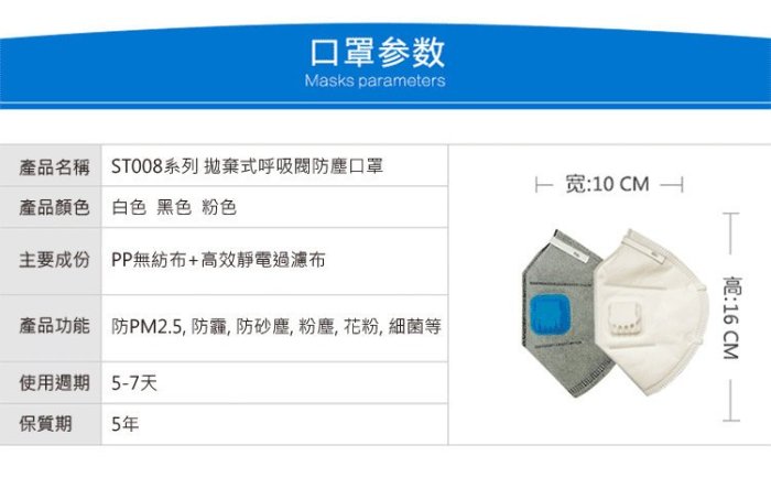 N95級 防霧霾  男女PM2.5 煤礦裝修 呼吸閥透氣口罩  盒裝(20只)