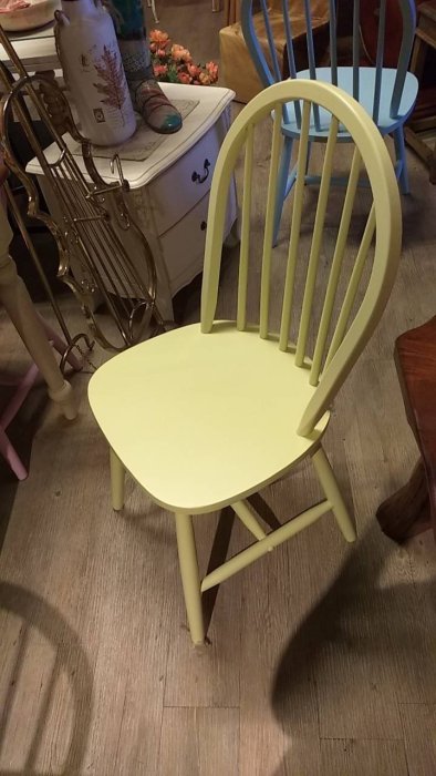 實木馬卡龍色溫莎椅 彩色餐椅白色粉色藍色靠背書桌椅 原木休閒椅公婆椅化妝椅工作椅電腦椅現代簡約風工業風【歐舍傢居】