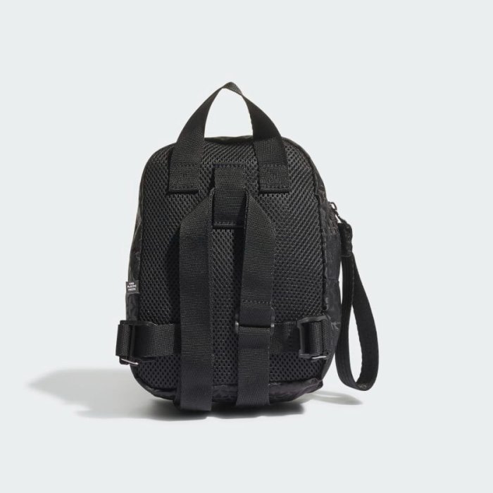 南🔥2022 10月  ADIDAS OG MINI BACKPACK 雙肩包 後背包 三葉草 滿版 黑 HK0130