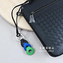 【茱麗葉精品】全新精品 BOTTEGA VENETA 專櫃商品 577932 撞色小羊皮頸掛式鑰匙扣環/吊飾 現貨