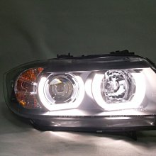 新店【阿勇的店】BMW E90 05~08年 320 335 U型導光版 黑框魚眼大燈 E90大燈 原車燈泡版用