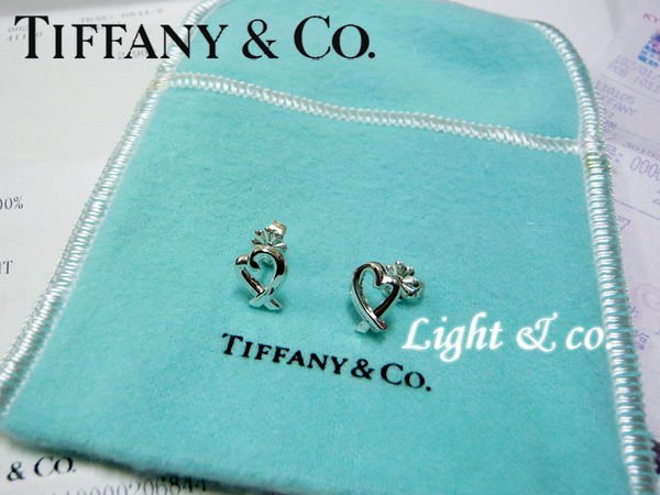 【Light & co.】專櫃真品已送洗 TIFFANY & CO 925純銀 愛心 Loving Heart  (XS) 經典款 耳環