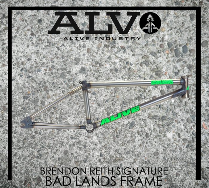 Spun Shop] Alive Industry Bad Lands Frame 車架- 平光金屬原色