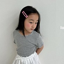 S~XL ♥上衣(灰) LOG101-2 24夏季 LOG240514-024『韓爸有衣正韓國童裝』~預購