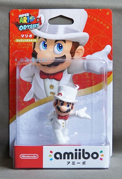 【月光魚 電玩部】全新現貨 amiibo 超級瑪利歐 奧德賽系列 MARIO 瑪利歐 白色禮服 白紗 婚禮 3DS NS