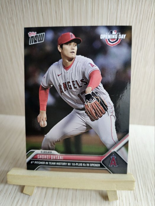 2023 Topps Now Shohei Ohtani 大谷翔平- 3/30 開幕戰10K好投棒球卡