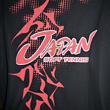 貳拾肆棒球-日本帶回Mizuno日本代表網球練習衣 /日製/黑色