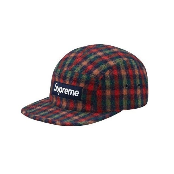 Supreme Wool Plaid Camp Cap 初期 '90s - 帽子