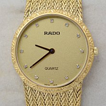 《寶萊精品》RADO 雷達金黃圓型石英女子錶