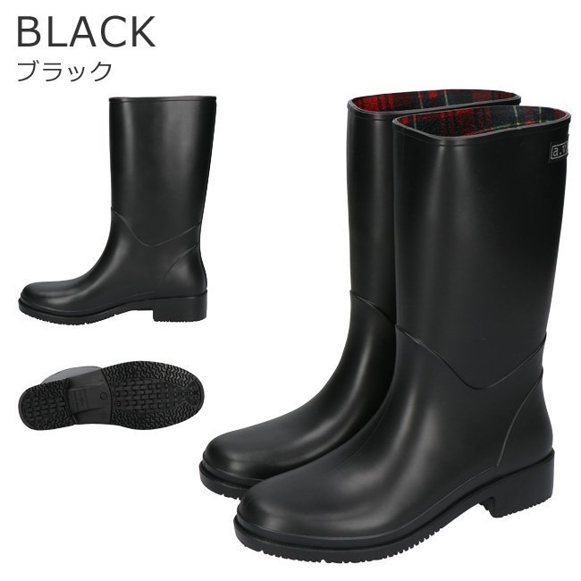 日本製 avv 高筒雨靴 黑色 棕色 綠色 下雨 雨鞋 防水 長筒 女用 防滑 釣魚 遛狗 多功能❤JP