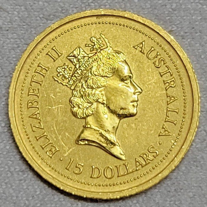 【一米時光】1996年☆澳洲袋鼠鴻運金幣1／10盎司(含金量9999)