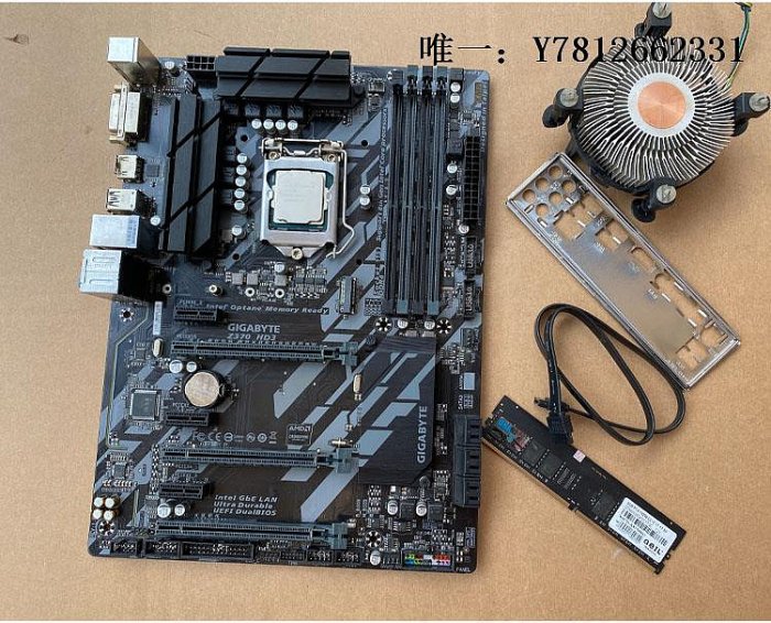 電腦零件Gigabyte/技嘉Z370-HD3搭配i7 9700K9600KF8500主板CPU套裝臺式機筆電配件