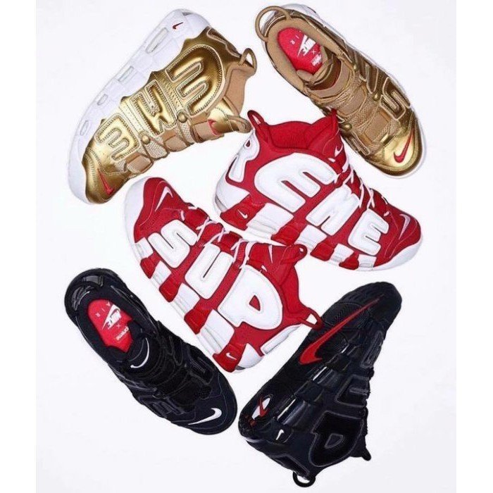 【正品】Nike Air More Uptempo Suptempo X Supreme 聯名 大AIR