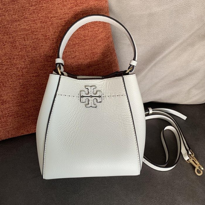 1220:) 美國正品代購～熱銷中 TORY BURCH  TB 917 MCGRAW HOBO 牛皮水桶包 逛街包 手提包