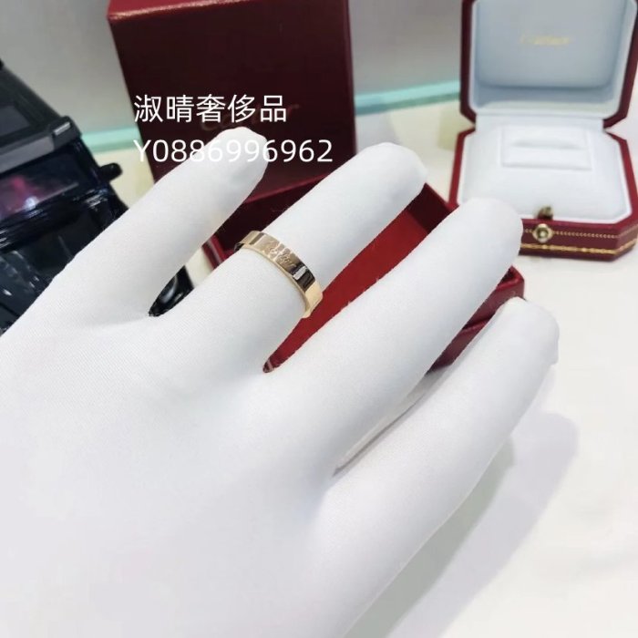 二手正品 Cartier 卡地亞 Love系列 玫瑰金 寬版 無鑽款 戒指 現貨