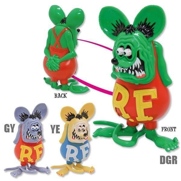 (I LOVE樂多)RAT FINK Soft Vinyl Statue經典站姿老鼠芬克公仔 RF值得你收藏