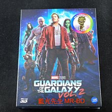 [3D藍光BD] -星際異攻隊2 Guardians of the Galaxy 2 3D + 2D 限量A2雙碟鐵盒版