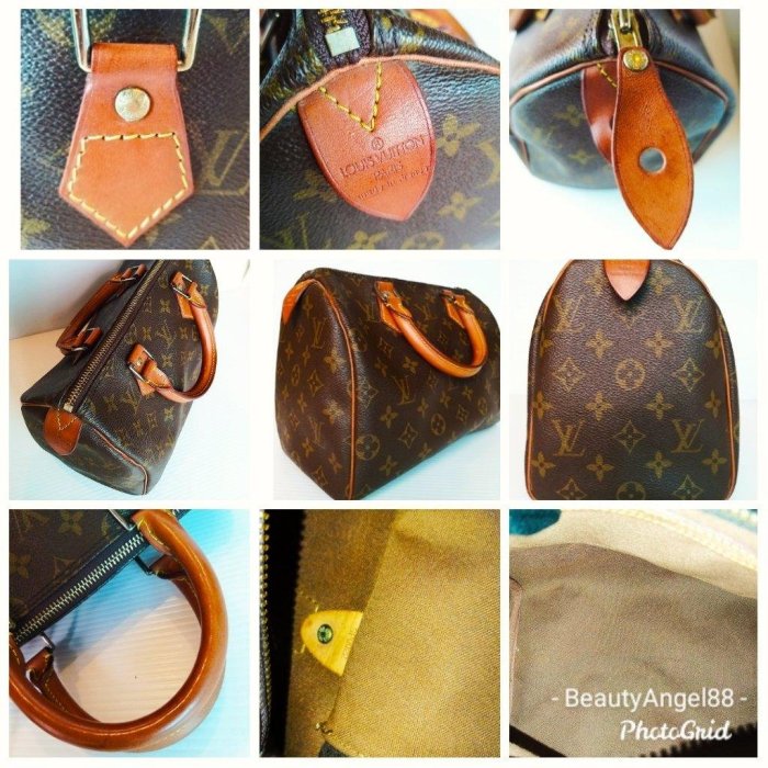 LV SPEEDY 25波士頓包 Louis Vuitton Speedy25手提包898 1元起標M41528(售