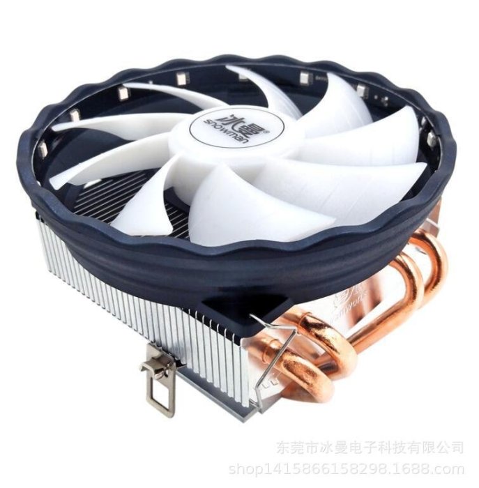 【熱賣精選】冰曼4銅管下吹下壓式CPU散熱器1151小機箱CPU風扇1155桌上型電腦AMD