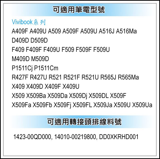 【大新北筆電】現貨原裝款 Asus F409 F409F F409U F509 F509F F509U 硬碟轉接頭排線組