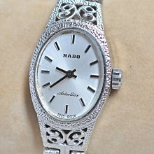 《寶萊精品》RADO 雷達銀白橢圓型手動女子錶