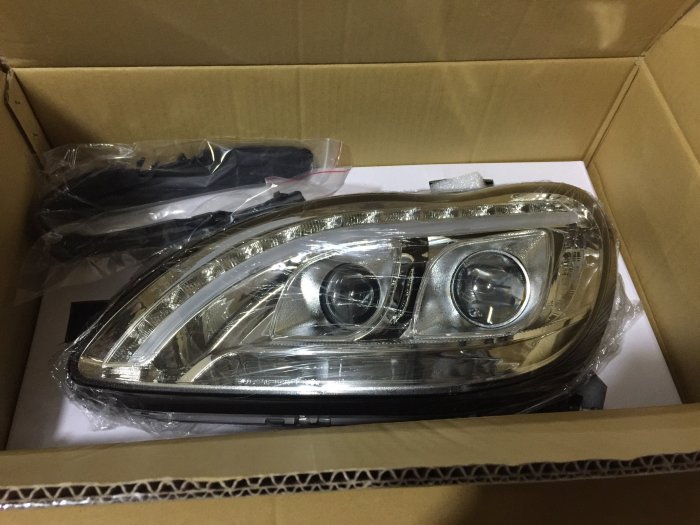 【炬霸科技】賓士 奔馳 W220 魚眼 大燈 LED 霧 方向 燈 小 S320 S350 遊覽車 日行燈 晶鑽 頭燈