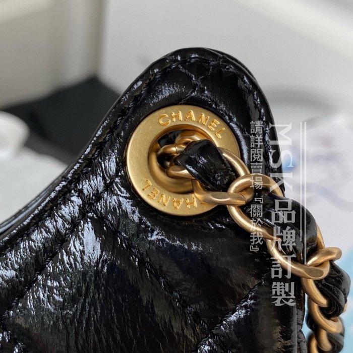 Chanel 23B 天貓精靈Hobo 腋下包 油蠟牛皮 19cm