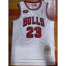 多種款式 Nba 球衣 芝加哥 公牛隊 23號 喬 丹 白色 98 決賽標 籃球衣 運動球衣