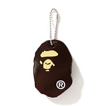 【日貨代購CITY】A Bathing APE BAPE HEAD KEYCHAIN 大頭 猿人 皮革感 鑰匙圈 現貨