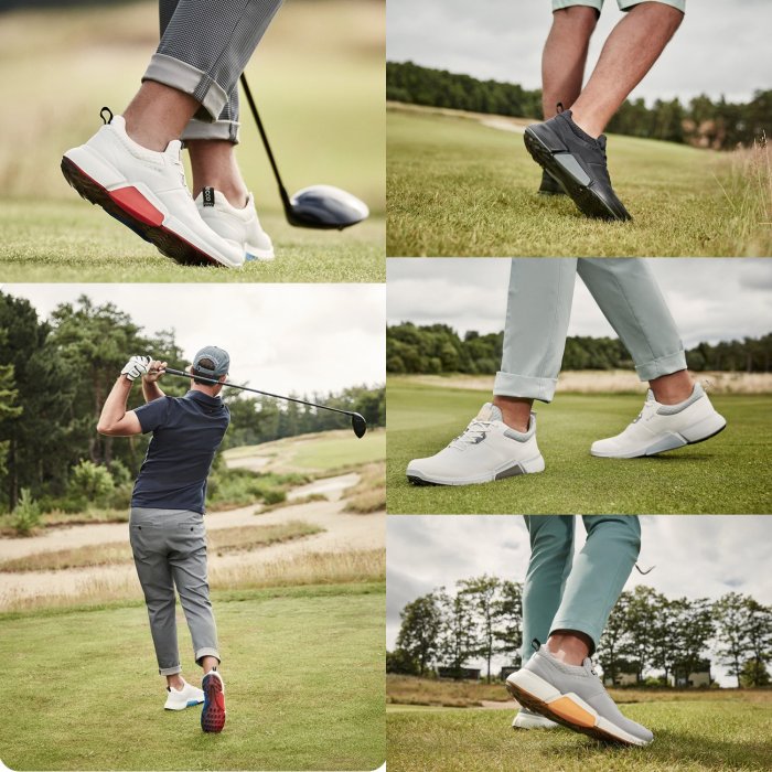 新款 正貨 ECCO BIOM GOLF Hybrid 4/H4高爾夫男鞋 ecco高爾夫球鞋 升級版 防水108204