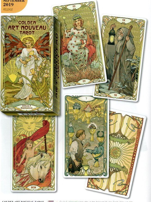 【牌的世界】正版現貨黃金新藝術塔羅牌Golden Art Nouveau Tarot(燙金版)