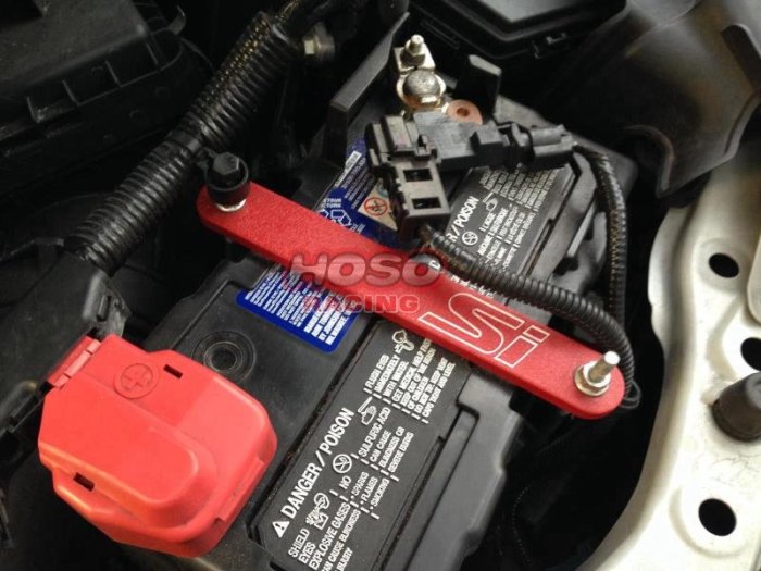 定制汽車蓄電池架鋁合金電瓶固定夾片/電池護板 Battery Tie Down