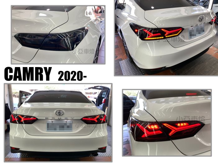 小亞車燈＊新 CAMRY 8代 2019 2020 2021呼吸動態 導光 LED 流水方向燈 跑馬 大牛樣式 尾燈