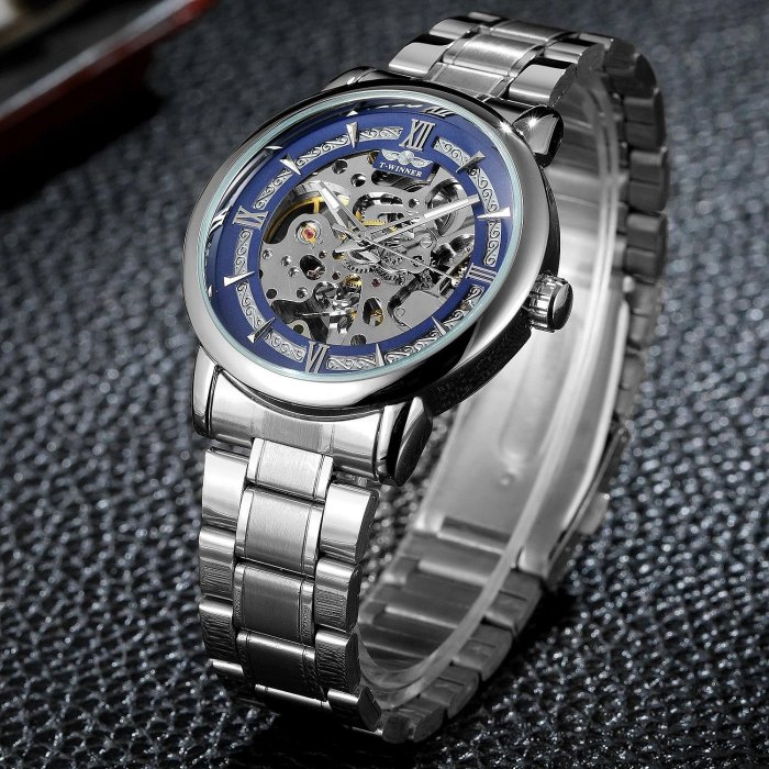 男士手錶 新款winner 歐美風范男士時尚休閑鏤空機械機芯 自動機械手錶批發