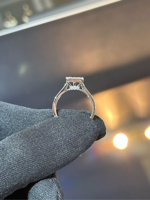都會設計款鑽石戒指18k