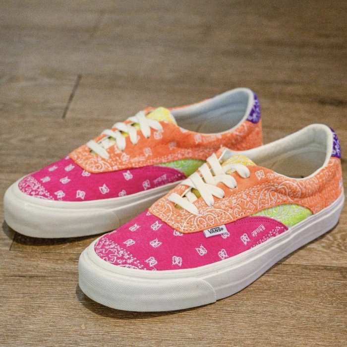 正品】全新Rhude X Vans Vault Acer Ni Sp 范斯粉橙腰果花VN0A4UWY2F7