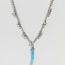 南◇Uncommon Souls necklace 民族風 藍色寶石 項鍊 藍色 銀飾 原住民 貓眼石