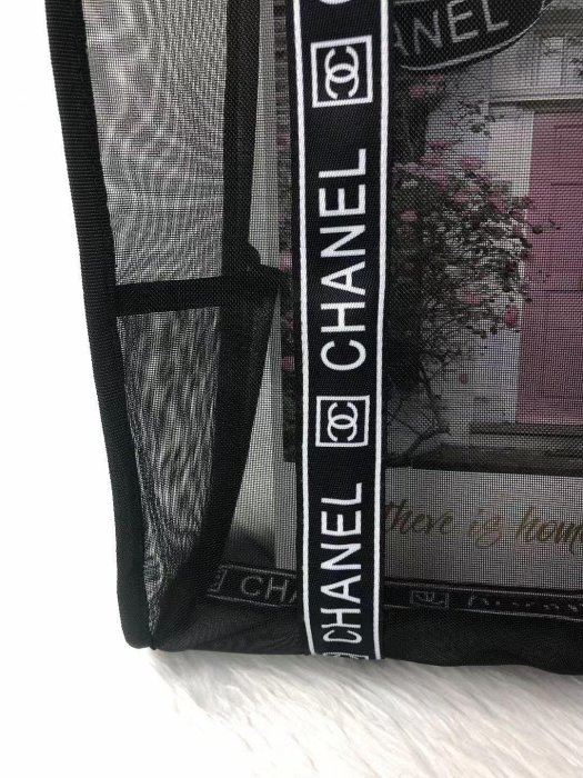 Chanel 香奈兒 網布帆布包 托特包 肩背包 手提包 環保購物袋 VIP限量贈品禮 方便實用 好氣質 購物袋 手提袋 方便包 素雅簡單高級🌿