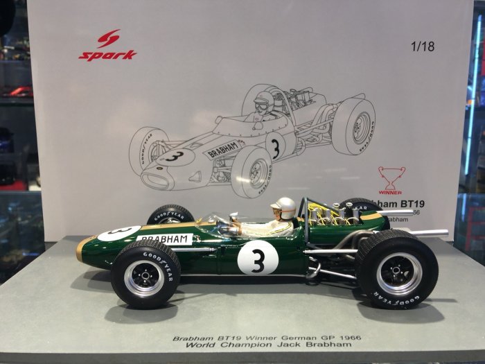 吉華科技@ 1/18 Spark 18S223 BRABHAM BT19 NO.3 WORLD CHAMPION