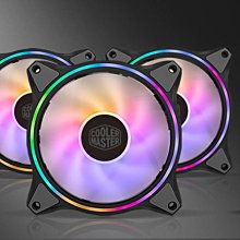 小白的生活工場*Coolermaster MasterFan120 HALO黑色3合1組 雙環式ARGB光效(二代)