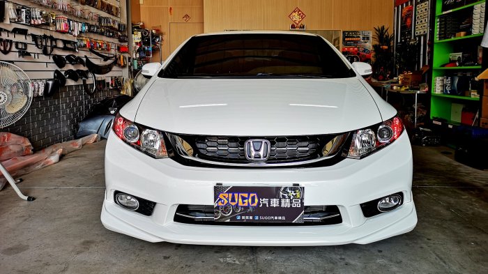 SUGO汽車精品 本田 HONDA CIVIC 9/9.5代/喜美九代 前魚眼超高亮版LED紅色小燈