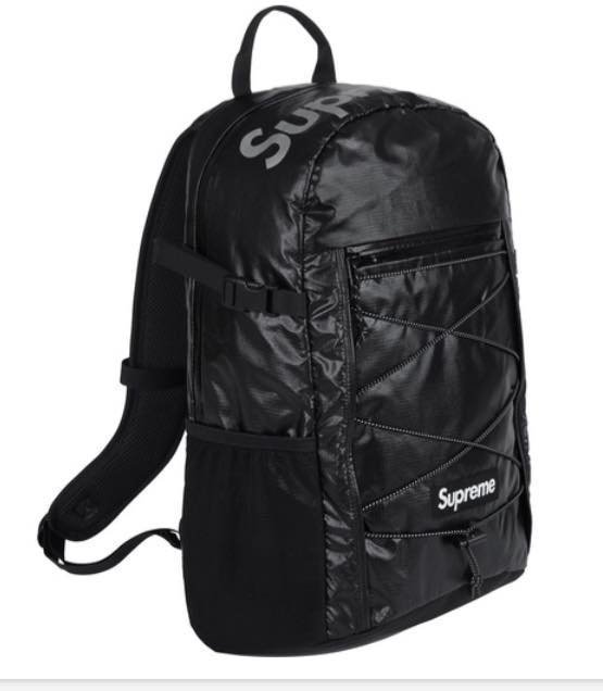 全新正品2017 秋冬FW Supreme backpack 43代43TH 3M反光後背包黑