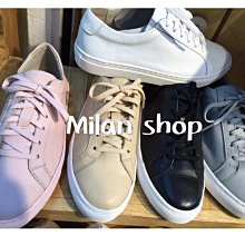 ☆Milan Shop☆網路最低價 正韓Korea必收款 超好穿百搭綁帶真皮懶人休閒鞋 5色$1350(免運）