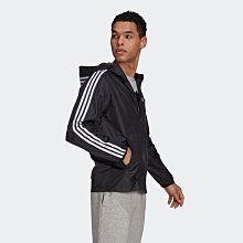 南◇2021 3月 Adidas 3-STRIPES WINDBREAKER 外套 GQ0600 黑白 連帽 風衣外套