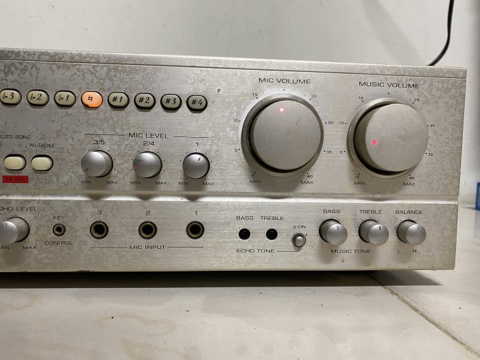 【台灣製造】撼聲Audio King HS-6200K 卡拉OK擴大機 綜合擴大機  可升降KEY內建風扇 聲音優有遙控