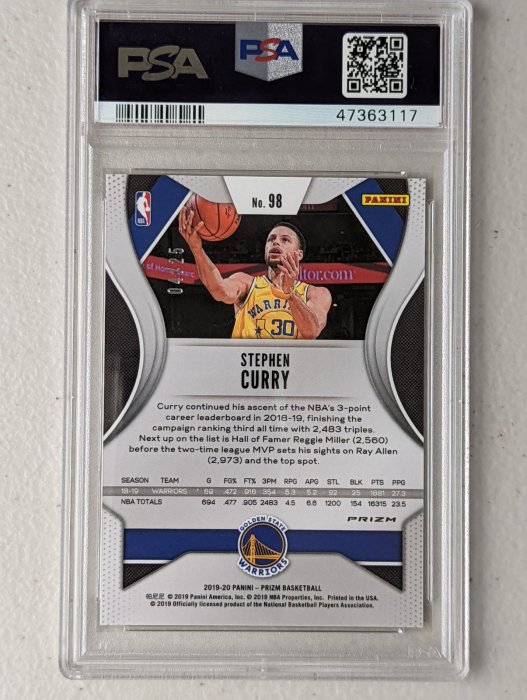 2019-20 Panini Prizm Prizms Mojo #98 Stephen Curry PSA10 | Yahoo