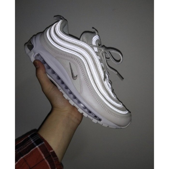 【正品】《貨》Nike Air Max 97 og 全白 白色 子彈 反光 男 女 921826-101 情侶 運動潮鞋