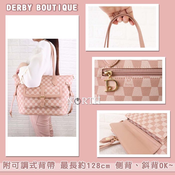 (台灣現貨)歐洲品牌Derby 經典LOGO 斜背包 側背包 肩背包 手提包 質感女包 防水 托特包 6816